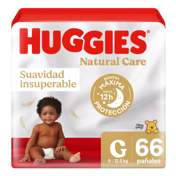 Huggies Natural care Pañales Talla G Pack 66 uds.