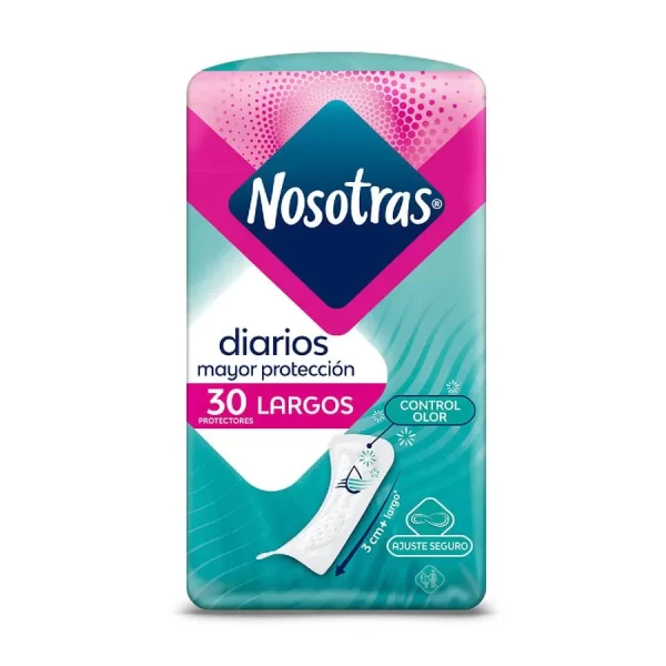 Nosotras Protectores diarios largos Control olor.