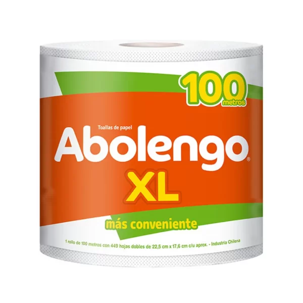 Abolengo XL Toallas de papel 100 Metros.