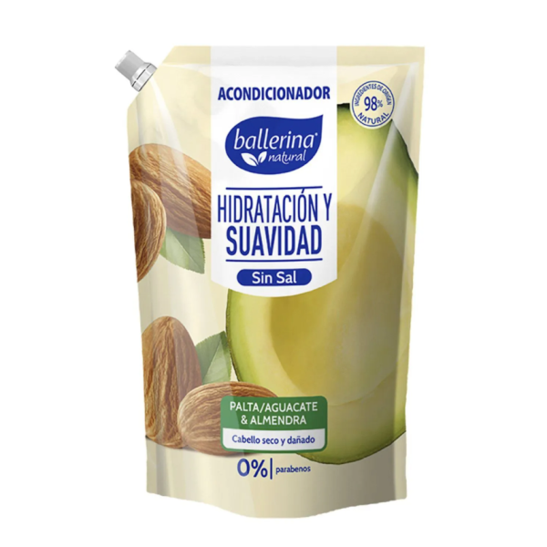 Ballerina Hidratacion y Suavidad Acondicionador Palta & almendra.