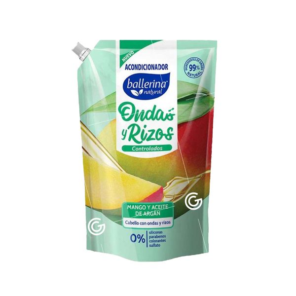 Ballerina Ondas y rizos Acondicionador Mango y aceite de argán.