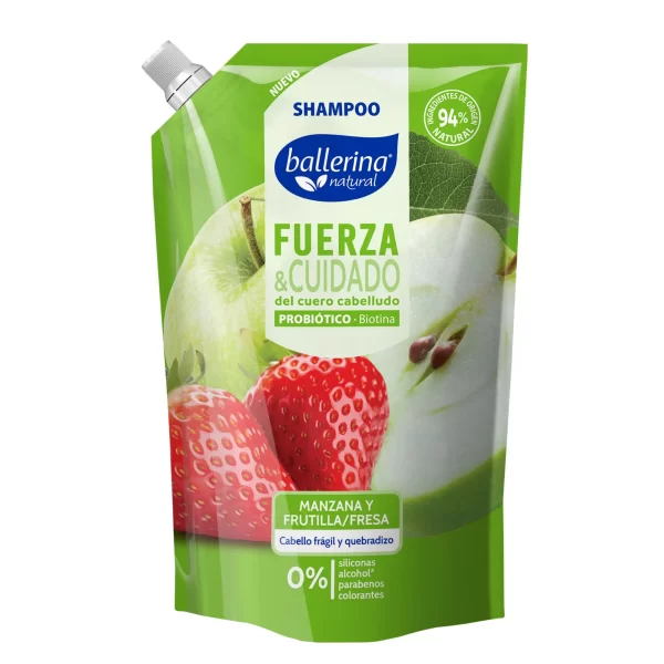 Ballerina Shampoo Fuerza & Cuidado del cuero cabelludo.