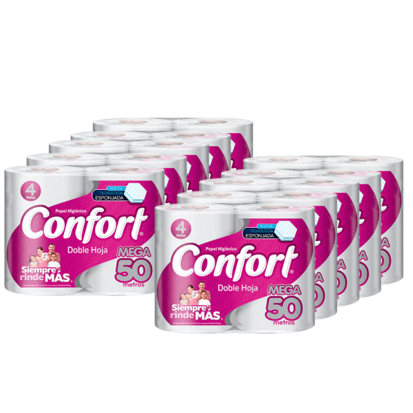 Confort Papel higienico Doble hoja Manga.