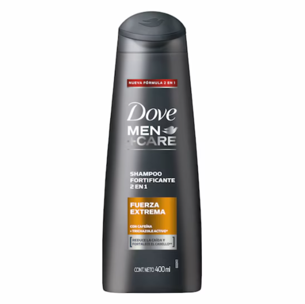 Dove Men+Care Shampoo 2en1 Fuerza extrema.