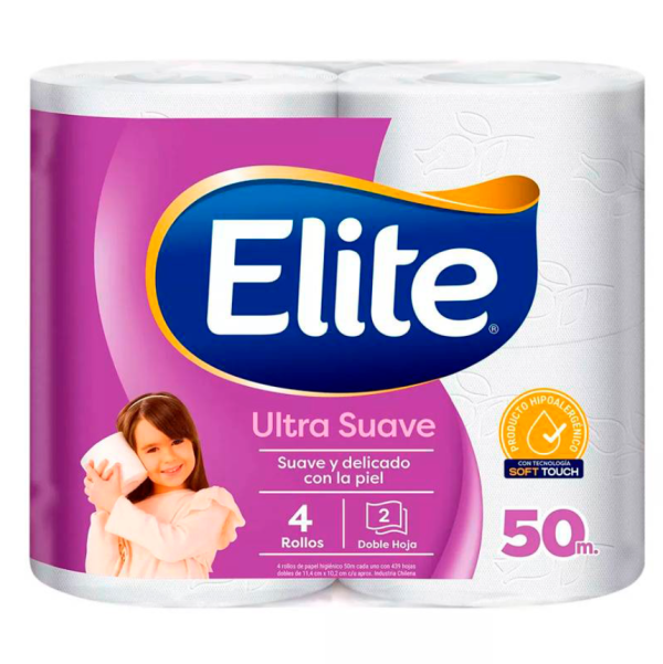 Elite Papel higienico Ultra suave 50 metros.