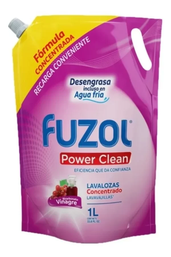 Fuzol Power Clean Lavalozas Vinagre & Bicarbonato.