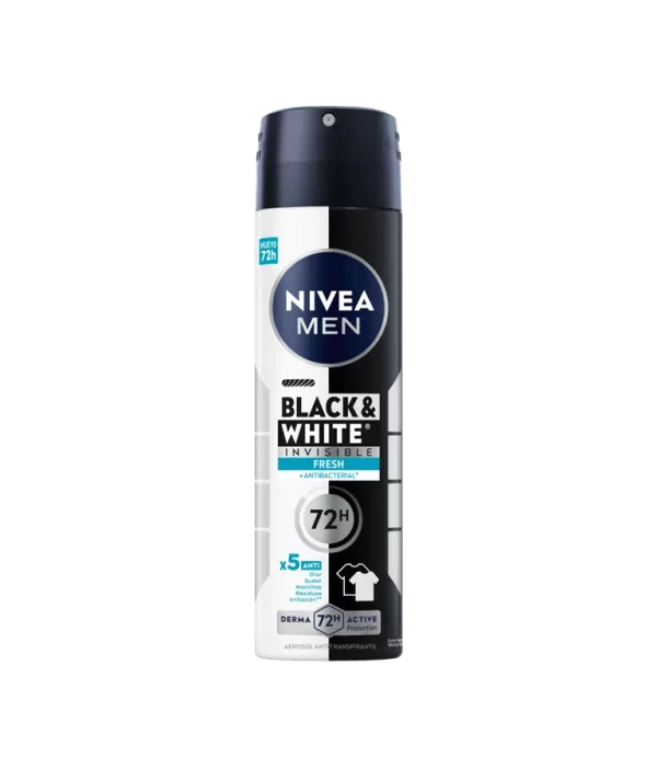 Nivea Men Black&White Invisible Fresh X5 Desodorante en spray.