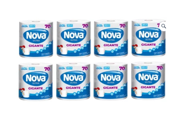 Nova Ultra Gigante Toalla de papel 70 metros Manga.