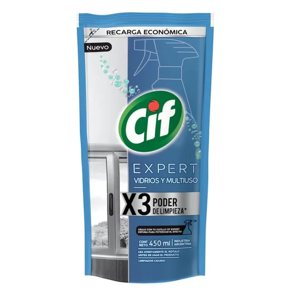 Cif Expert Repuesto Limpiavidrios y multiuso.