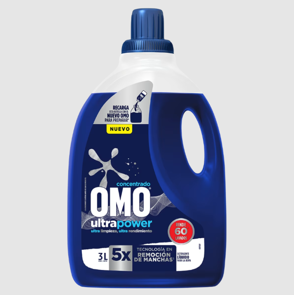 Omo Detergente Liquido Ultra power 3L.