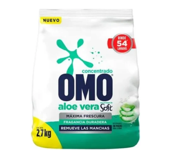 Omo Detergente en polvo Aloe Vera Soft.