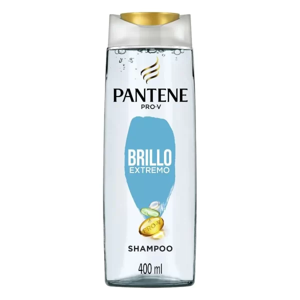 Pantene Pro-v Shampoo Brillo extremo Aloe Vera.