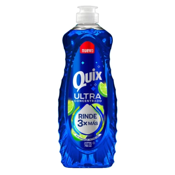 Quix Ultra Concentrado Lavalozas Rinde 3x más.