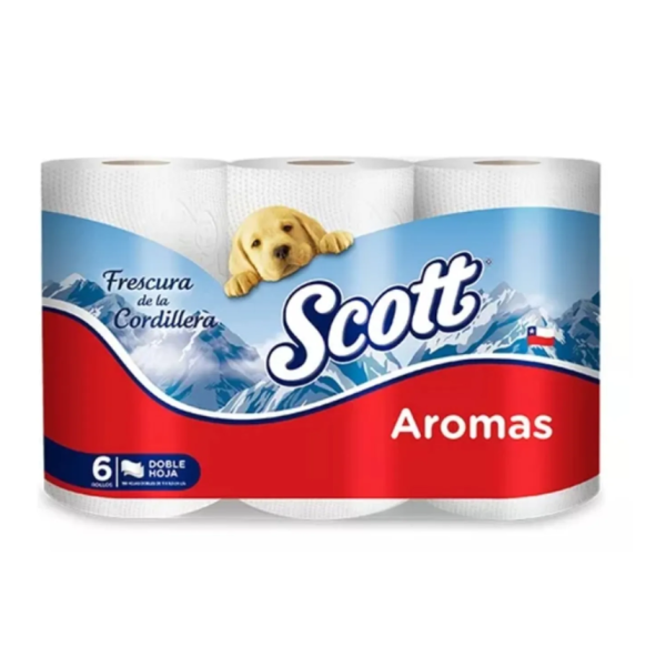 Scott Aromas Papel higiénico Doble hoja.