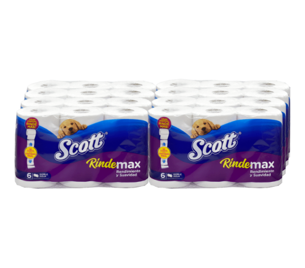 Scott Rindemax Papel higiénico Doble hoja Manga.