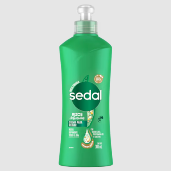Sedal Crema para peinar Rizos definidos.