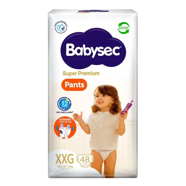 Babysec Pants Pañales Super Premium Talla XXG.