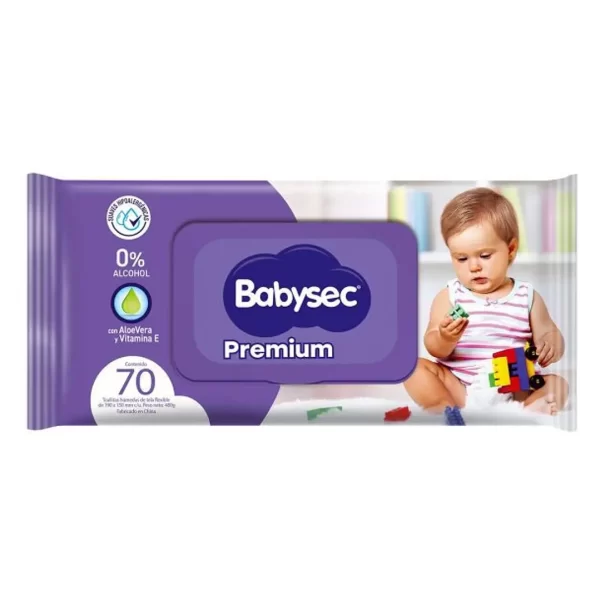 Babysec Toallas Húmedas Aqua Premium 70uds.