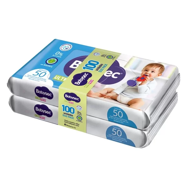 Babysec Toallas Húmedas Duo pack 100uds.