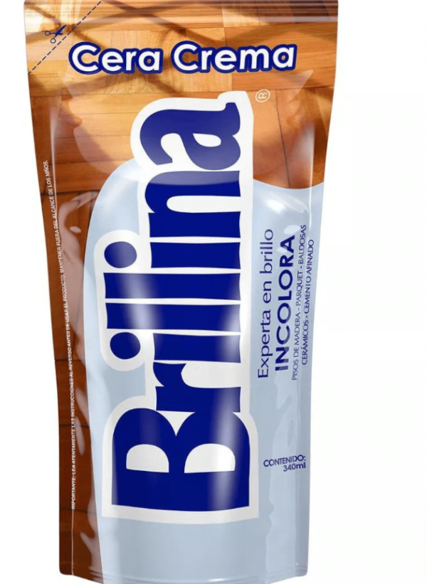 Brillina Cera crema incolora.