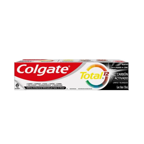 Colgate Total12 Pasta de dientes Carbón.