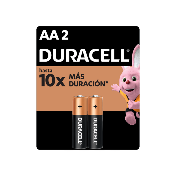 Duracell Pilas AA 2 unidades.