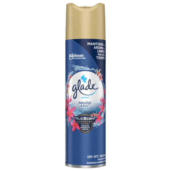 Glade Desodorante ambiental Paraíso Azul.