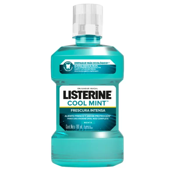 Listerine Cool Mint Enjuague Bucal 180ml.