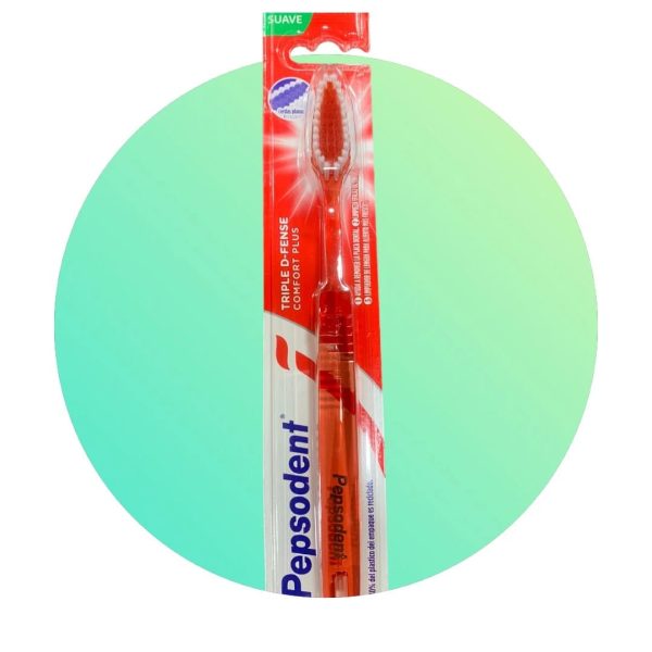 Pepsodent Cepillo de dientes Suave Rojo.
