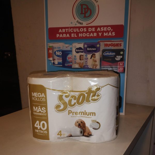 Scott Premium Papel Higiénico Triple hoja 40 Metros.